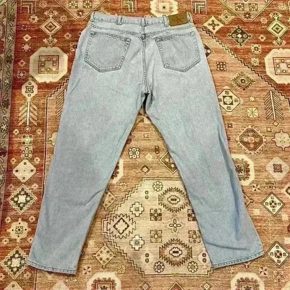 Vintage 90s Calvin Klein Easy Fit High Waisted Jeans - Picture 2 of 8